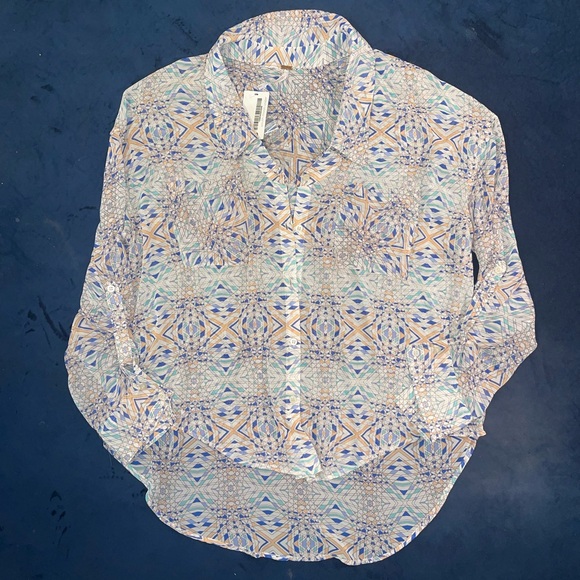 Geometric Print Free People blouse - Picture 3 of 6